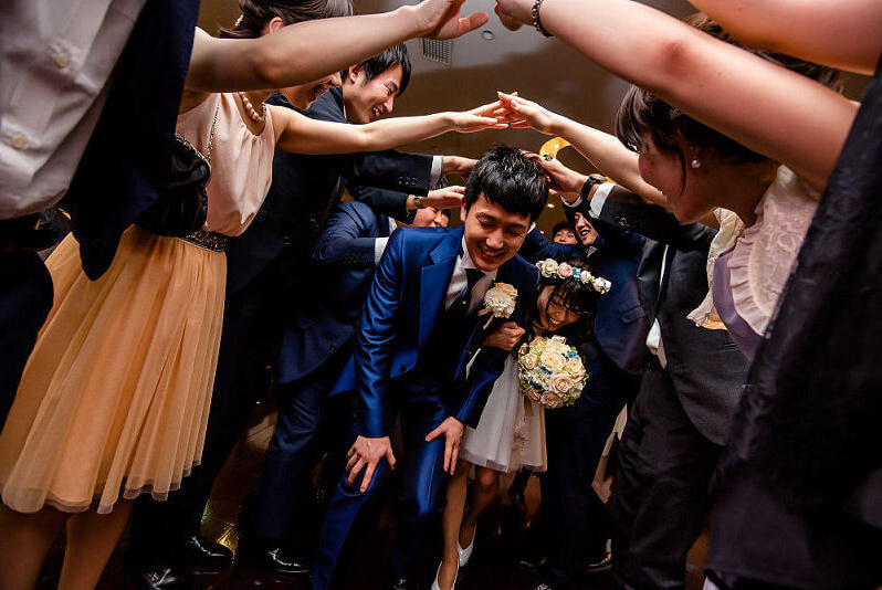 二次会のふたりの退場シーン