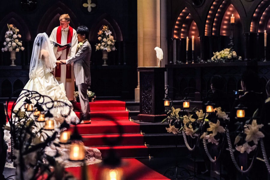 挙式のスナップ