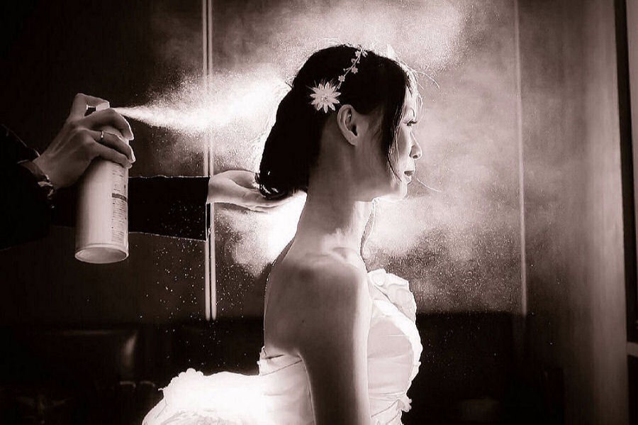 お洒落なメークシーン