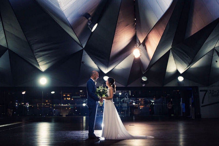 横浜でクールな前撮り撮影