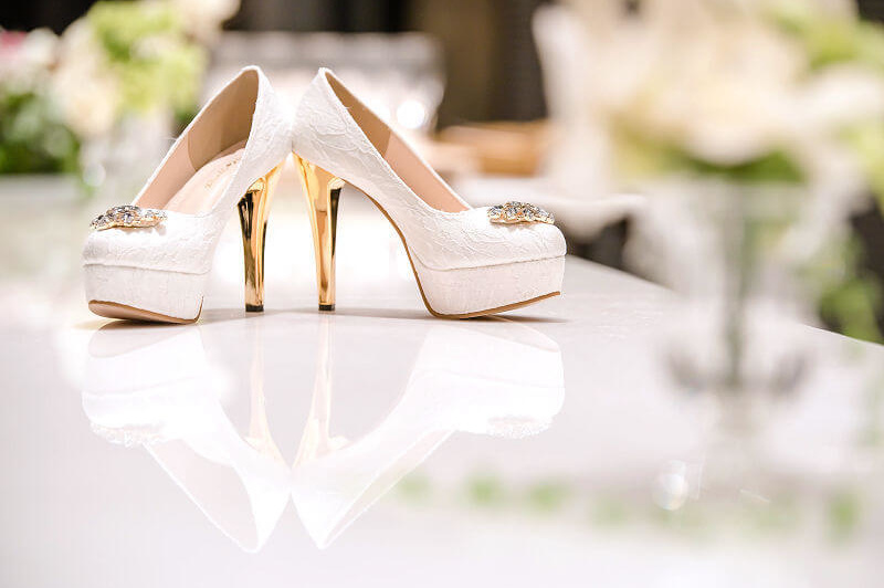 新婦ウェディングシューズ撮影