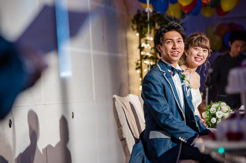 披露宴スピーチ中の写真撮影